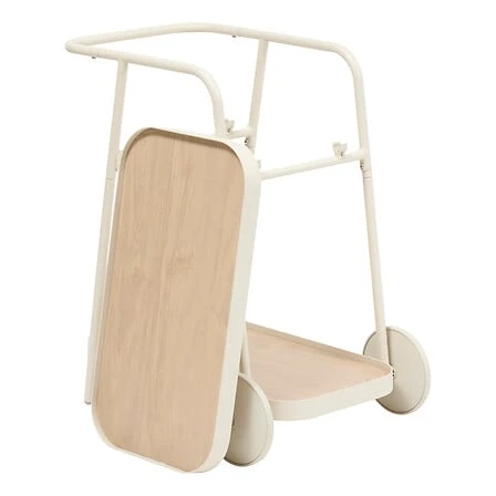 Easiness Trolley with Wheels - 76 × 50 × 81 centimetres Aluminium Clay
