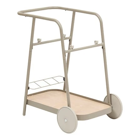 Easiness Trolley with Wheels - 76 × 50 × 81 Centimetres Aluminium Coffee