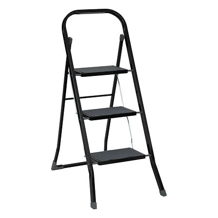 3-Step Folding Metal Step Stool