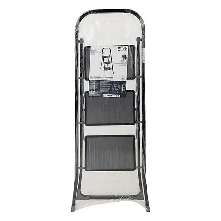3-Step Folding Metal Step Stool