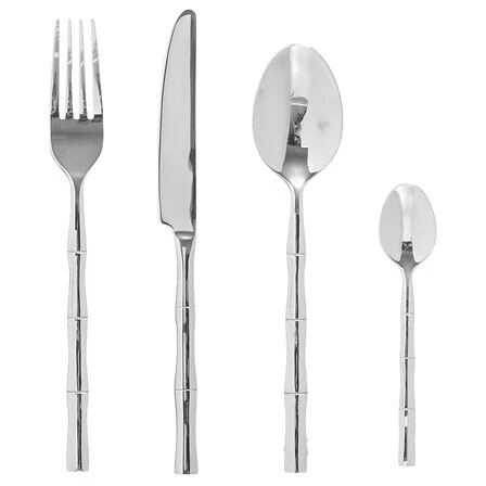 Bambou 24-Piece Stainless Steel Cutlery Set