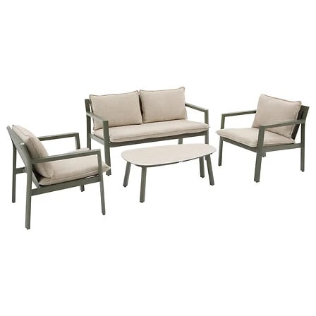 Flovia 4-Seater Lounge Set Laurel Aluminium
