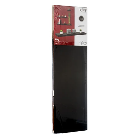 Fixy Black Wall Shelf - 80 Centimetres