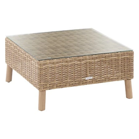 Moorea 5-Seater Corner Lounge Set Savana Aluminium and Woven Synthetic Resin