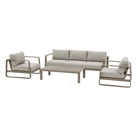 Domilly 5-Seater Aluminium Coffee Lounge Set