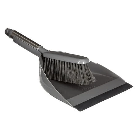 Silver Clean Dustpan and Brush
