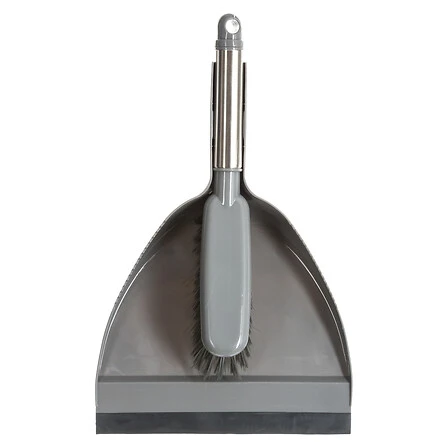 Silver Clean Dustpan and Brush