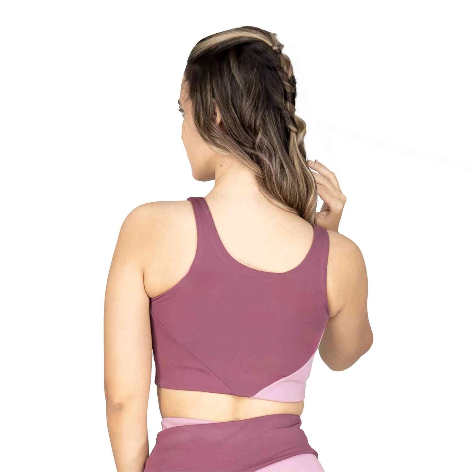 Everlast Women Polyester Elastane Sports Bra SA - Wine