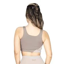Everlast Women Polyester Elastane Sports Bra - Brown