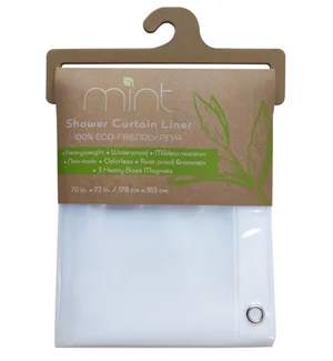 Clear PEVA Shower Curtain Liner - 8 Gauge