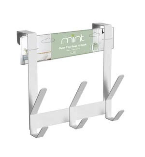 Over the Door Hook 2 x 3 Matte White