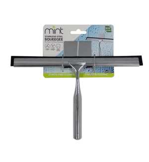 Stainless Steel Shower Squeegee with 3 Accessories - 10 Inch 
