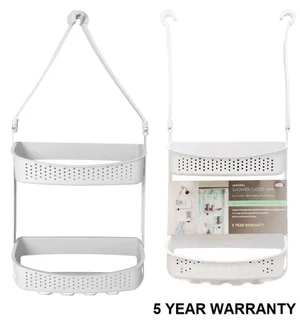 White Plastic Shower Caddy