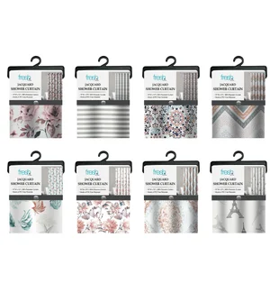 Jacquard Shower Curtain - 70 x 72 Inches