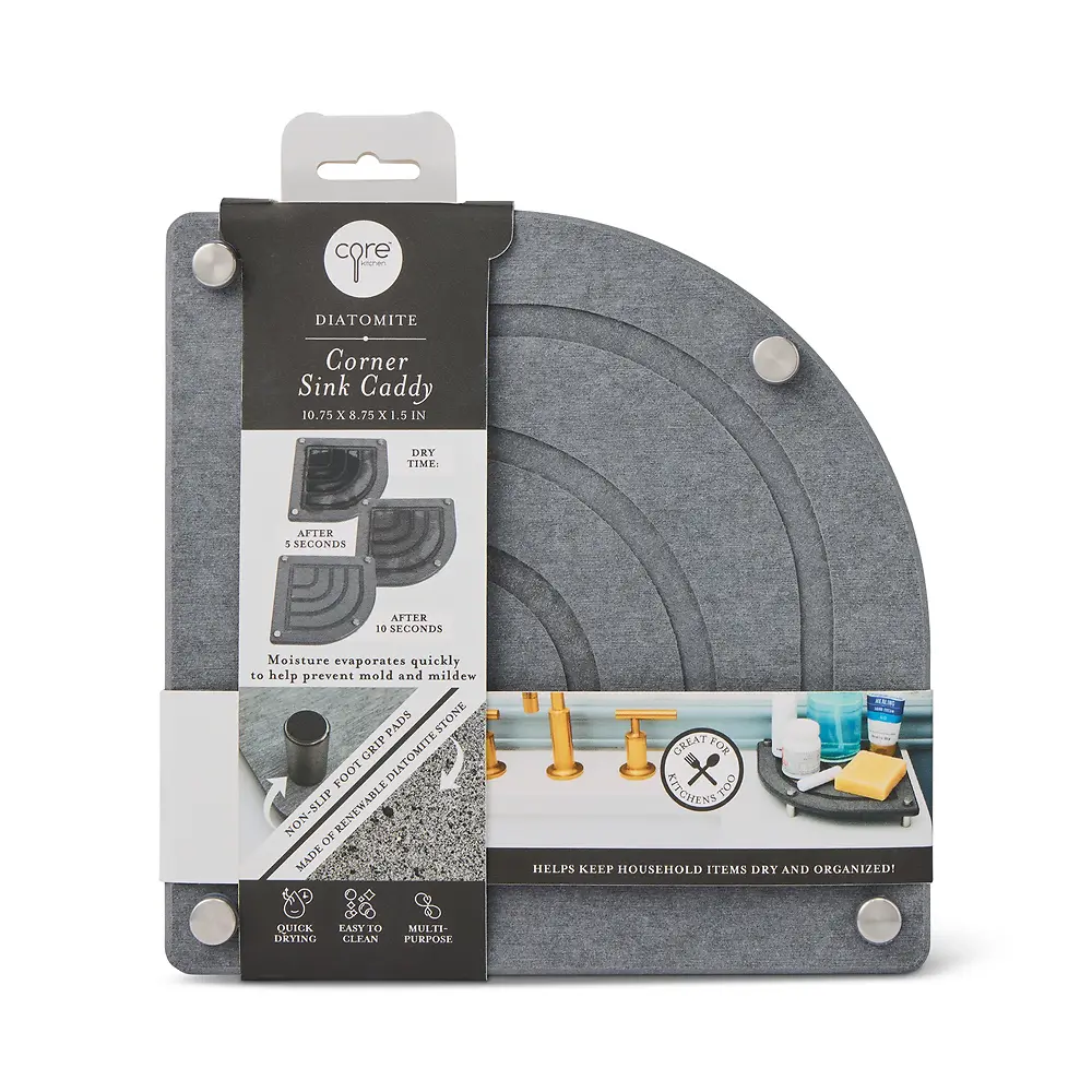 Corner Diatomite Sink Caddy