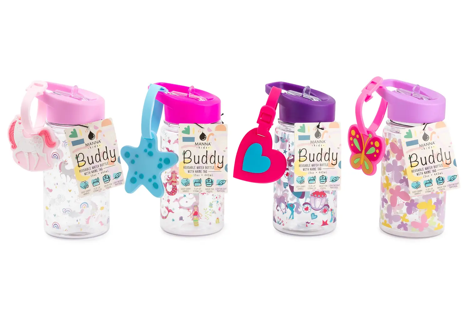 Buddy Butterfly - Unicorn - Heart - 15oz 