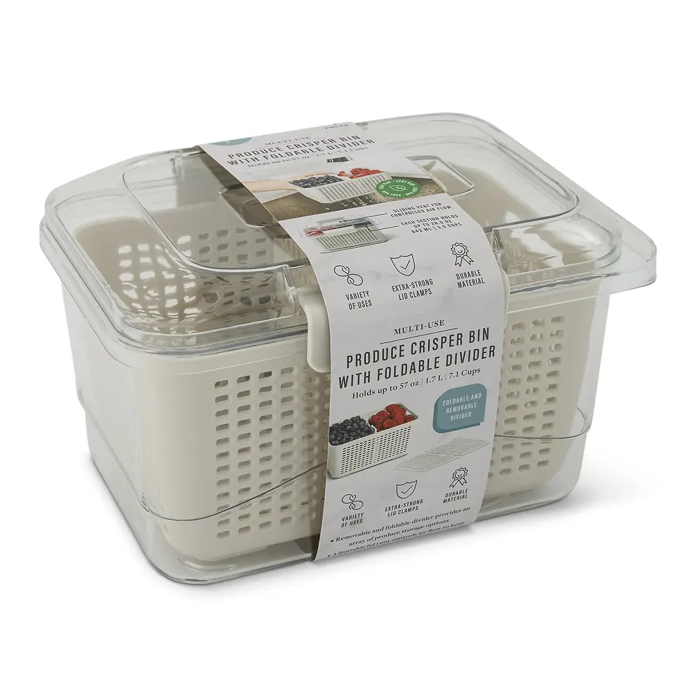 Crisper Bin Snowdrop - 57oz