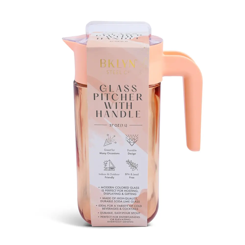 Glass Pitcher with Handle - 37oz 