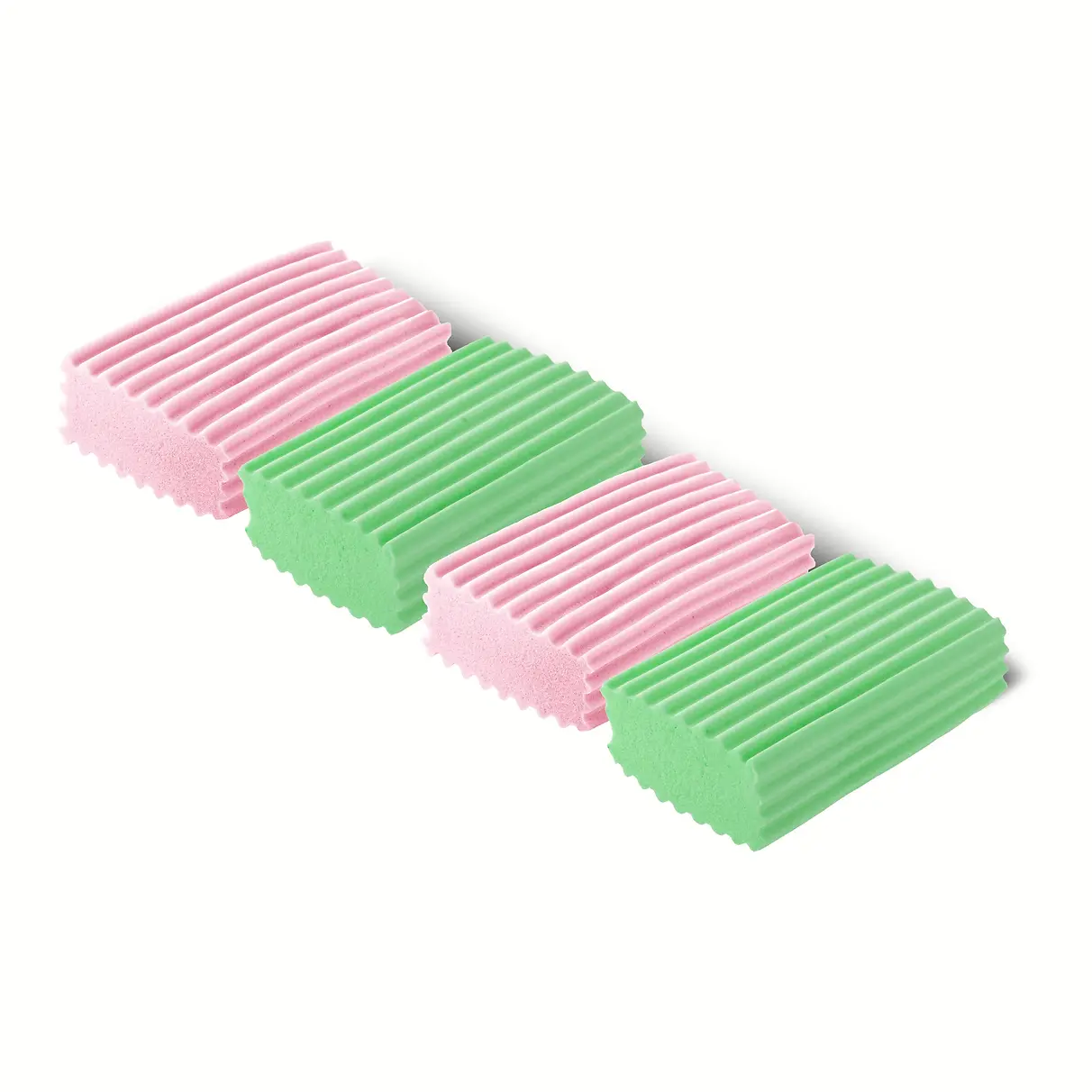 Dirt and Dust Ribbed Sponge Pink - 4 Pack