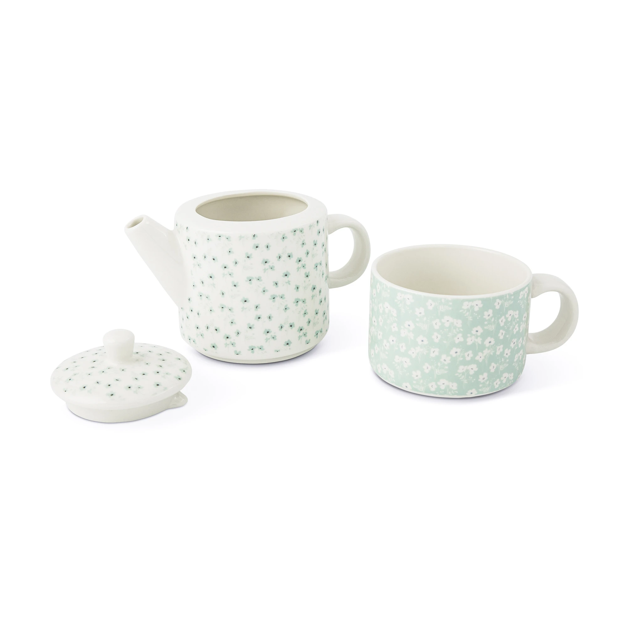 Tea for One – Blue Floral – Cup Set