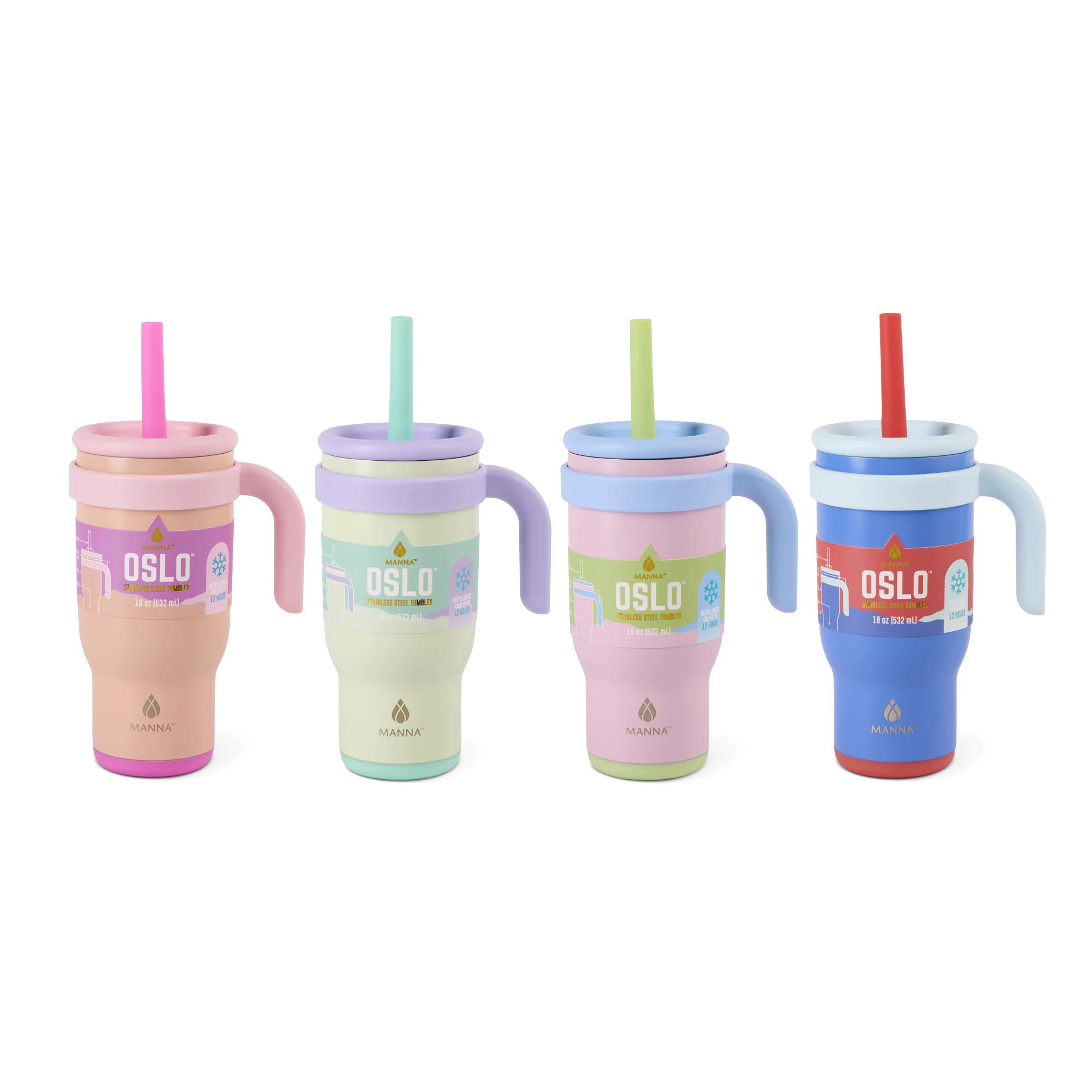 Oslo Stainless Steel Tumbler Assorted Colors - 18 Ounce