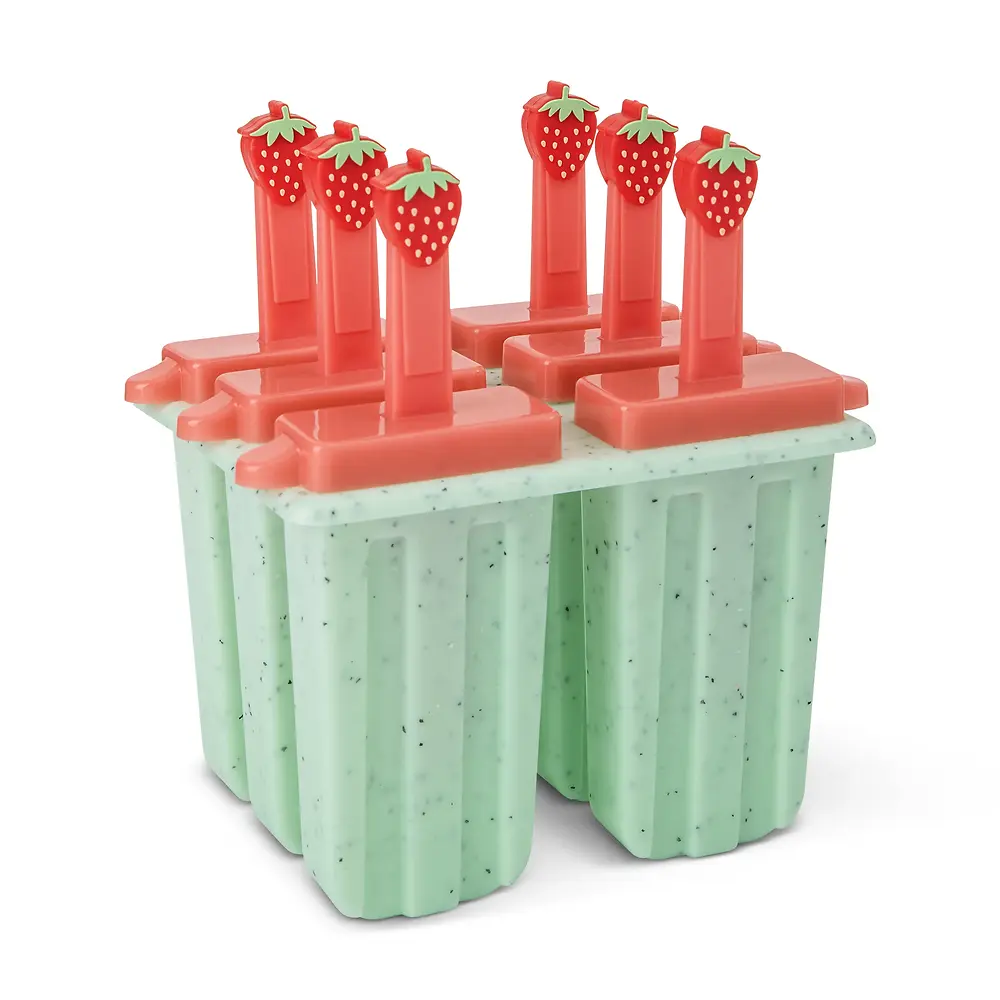 Premium Strawberry Ice Pop Molds - 6 Piece
