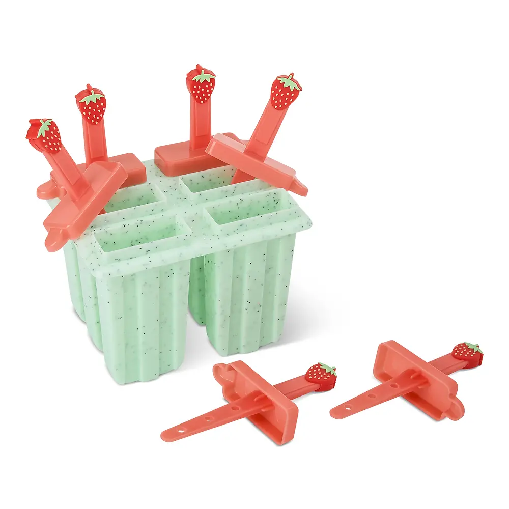 Premium Strawberry Ice Pop Molds - 6 Piece