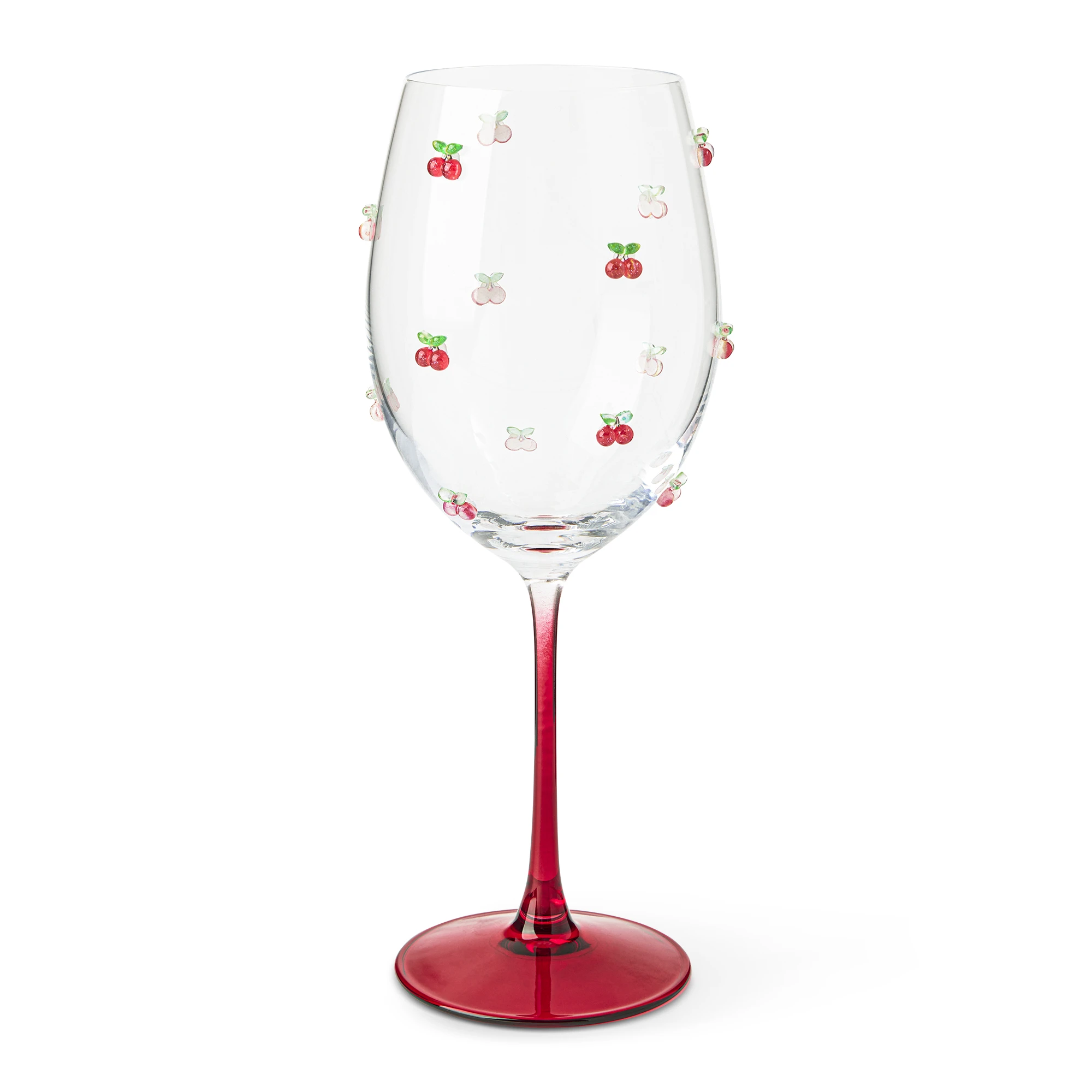Icon Wine Glass Cherry Design - 18.2 Ounce