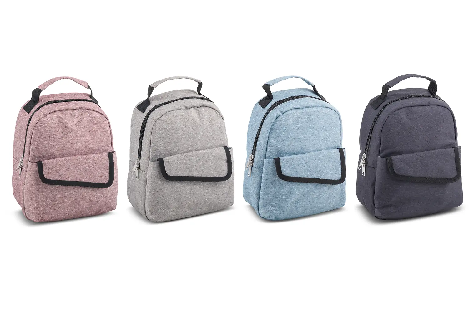 Round Zipper Lunch Tote – Assorted