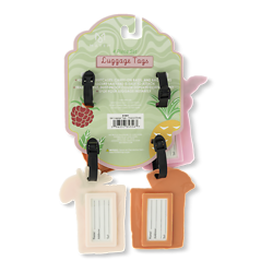 Luggage Tags Tropical Design - 4 Pack 