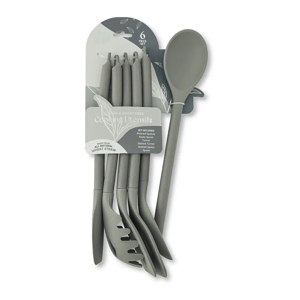 Wheat Straw Utensil Set - 6 Piece 