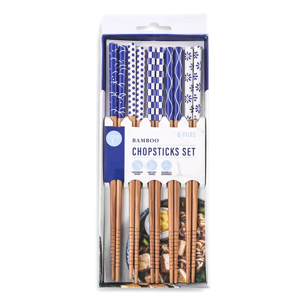 Bamboo Chopsticks Set - 5 Pair