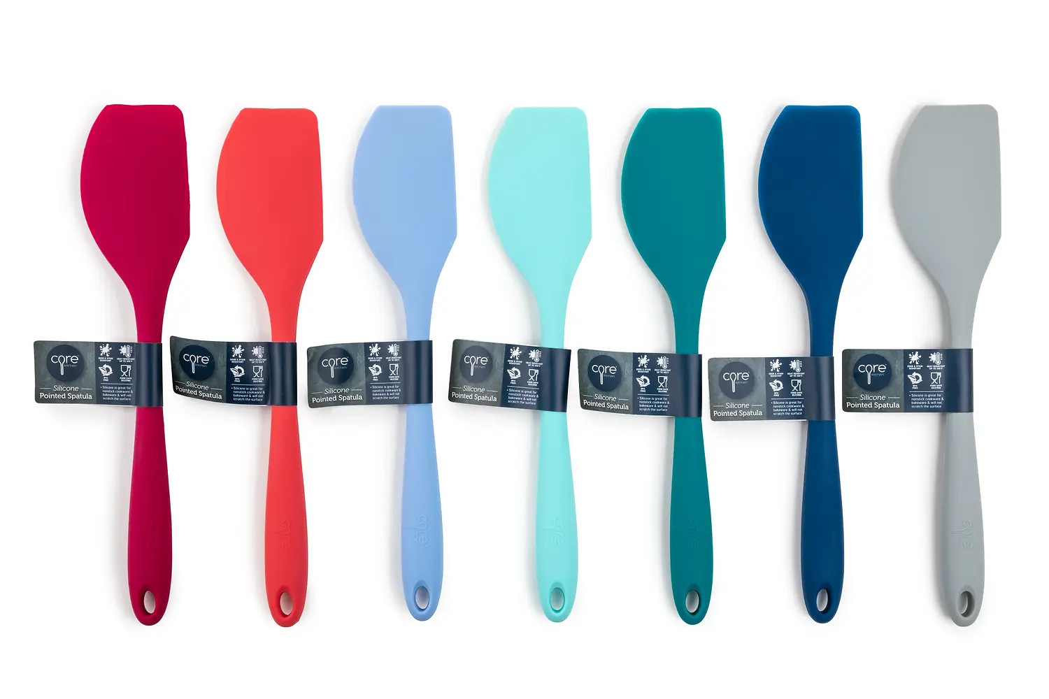 Silicone Pointed Spatula Assorted Colors