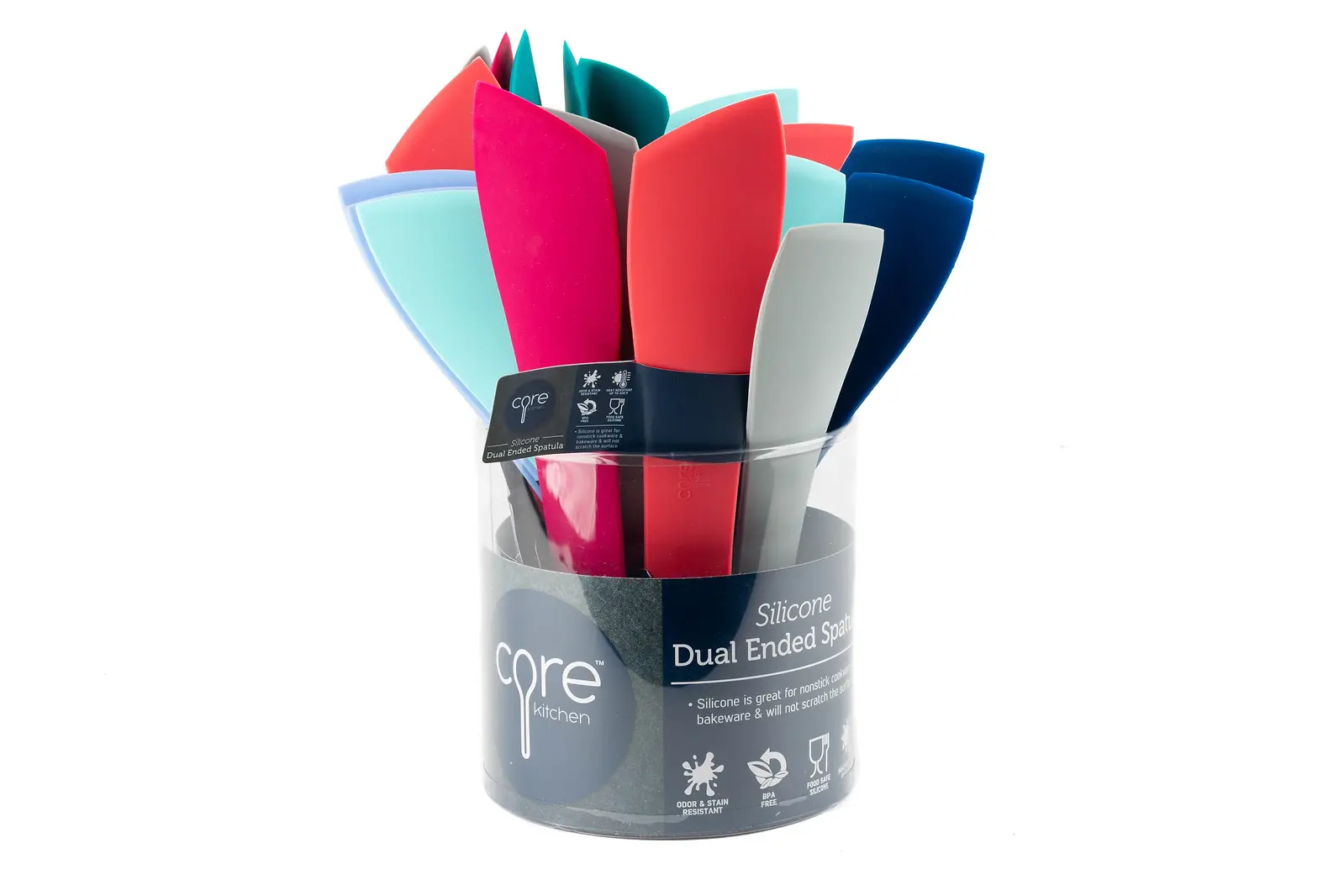 Silicone Pointed Spatula Assorted Colors