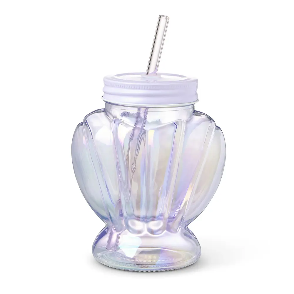 Shell Tumbler 2 Piece Set Pink and Purple – 18 Ounce