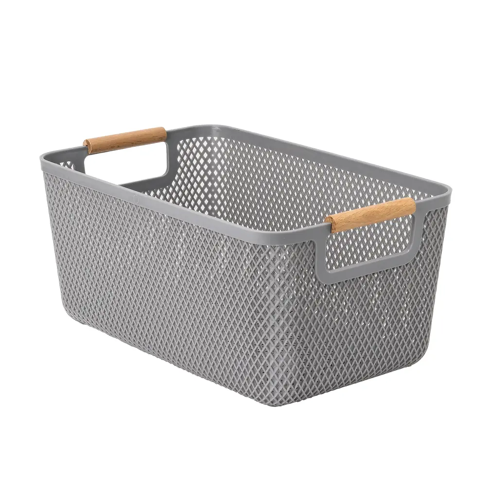 Mesh Cleaning Set with Wood Handles - Large 2 Piece Polypropylene