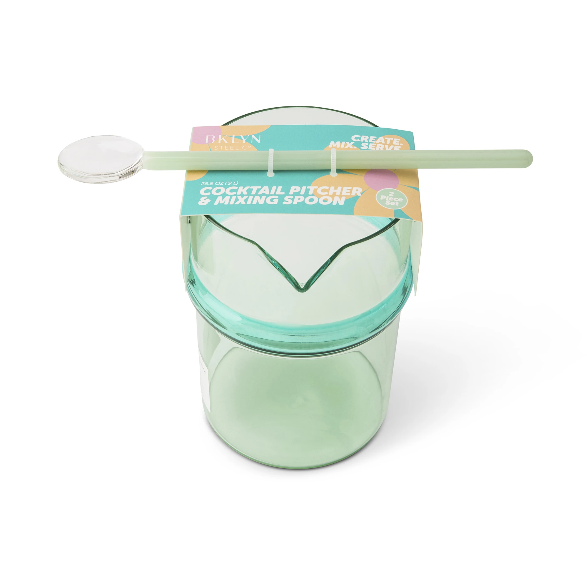 Cocktail Pitcher with Mixing Spoon - 28.8 Ounce