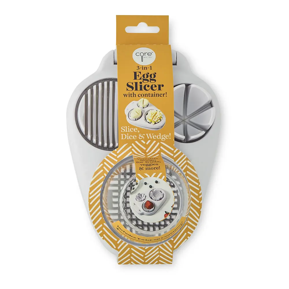 Egg Slicer With Cutter - 3 in 1
