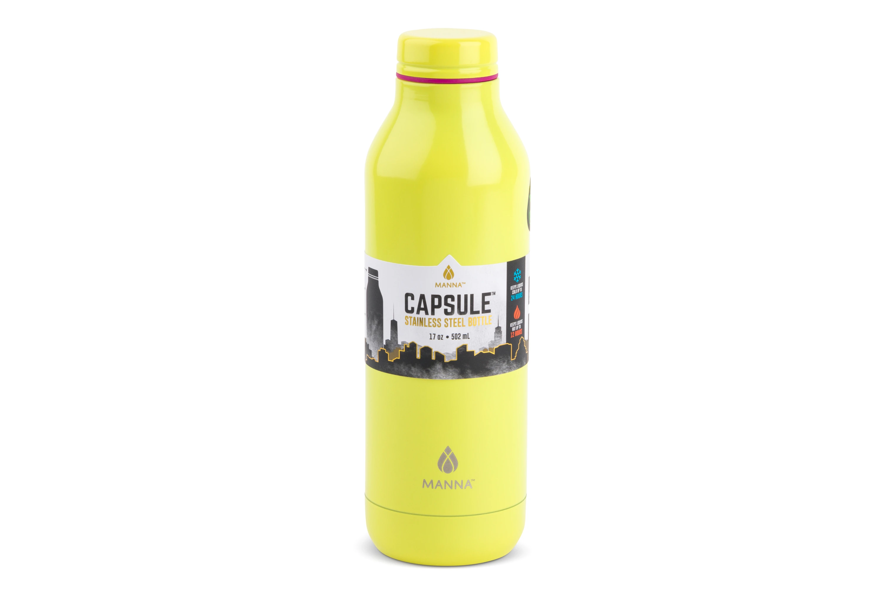 Capsule Bottle Yellow - 17 Ounce