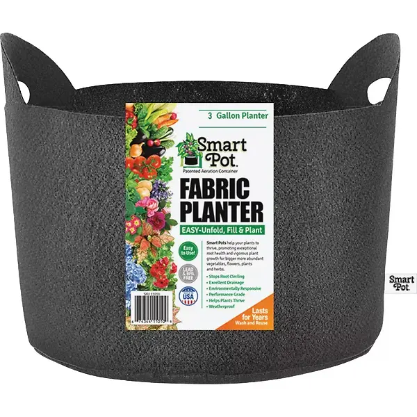 Fabric Planter Black 3 gal