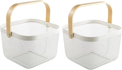 Small Polypropylene Mesh with Wooden Handle - 2 Pack