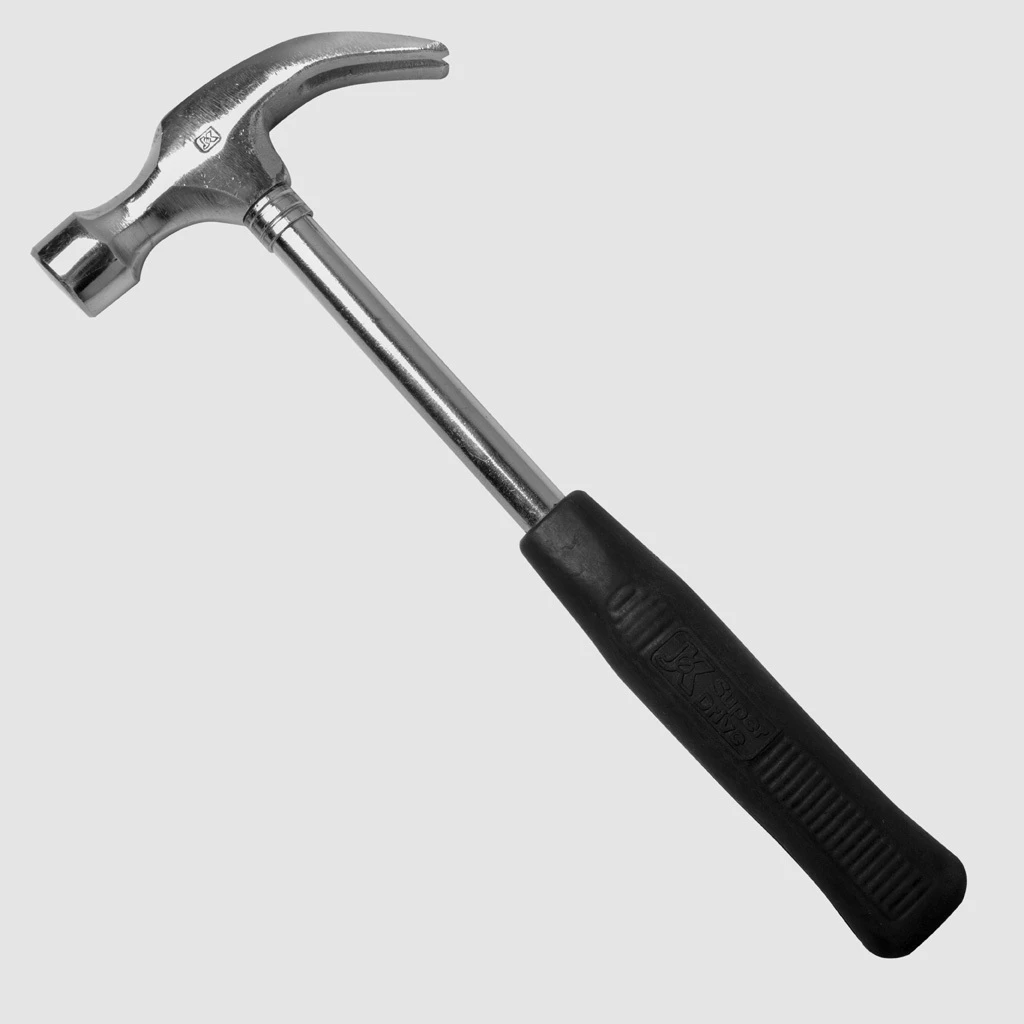 Straight Claw Hammer with Steel Handle