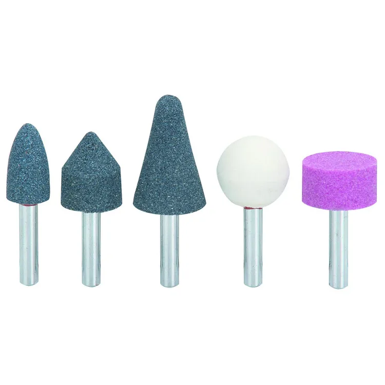 Mounted Stone Set with Shank 5 Piece - 1/4 Inch 