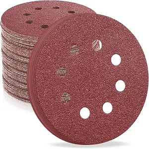 5 Inch Velcro Disc with 5 Hole Dust Extraction – 40 Grit