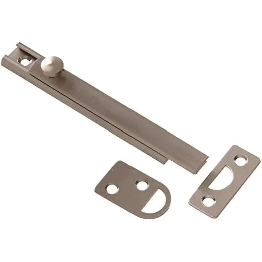 Surface Bolt – Nickel Brass Finish