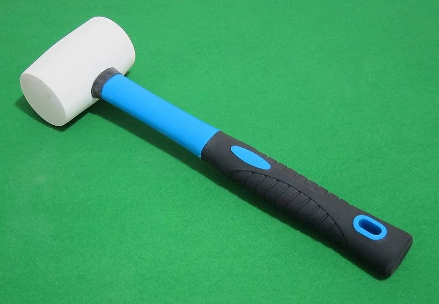 Rubber Hammer White - Fiberglass Handle