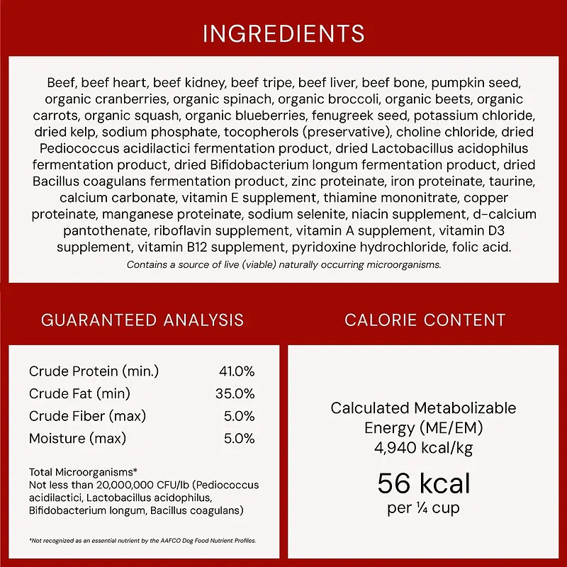 Stella's Super Beef Meal Mixers Freeze-Dried Raw for Dogs 3.5 oz