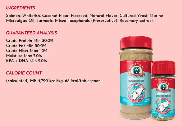Necessities Salmon & Whitefish Recipe Hip & Joints Support Meal Topper for Dogs 5 oz