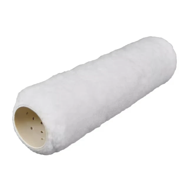 9 x 3/8-inch White Woven Roller Cover