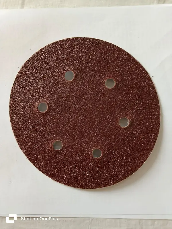 Velcro Disc with Hole Pattern 320 Grit – 6 Inch